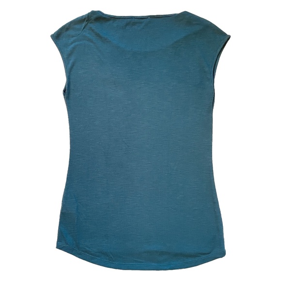 EUC Ricki's Sleeveless T-Shirt with Feather Print in Teal Size XS - Picture 3 of 3